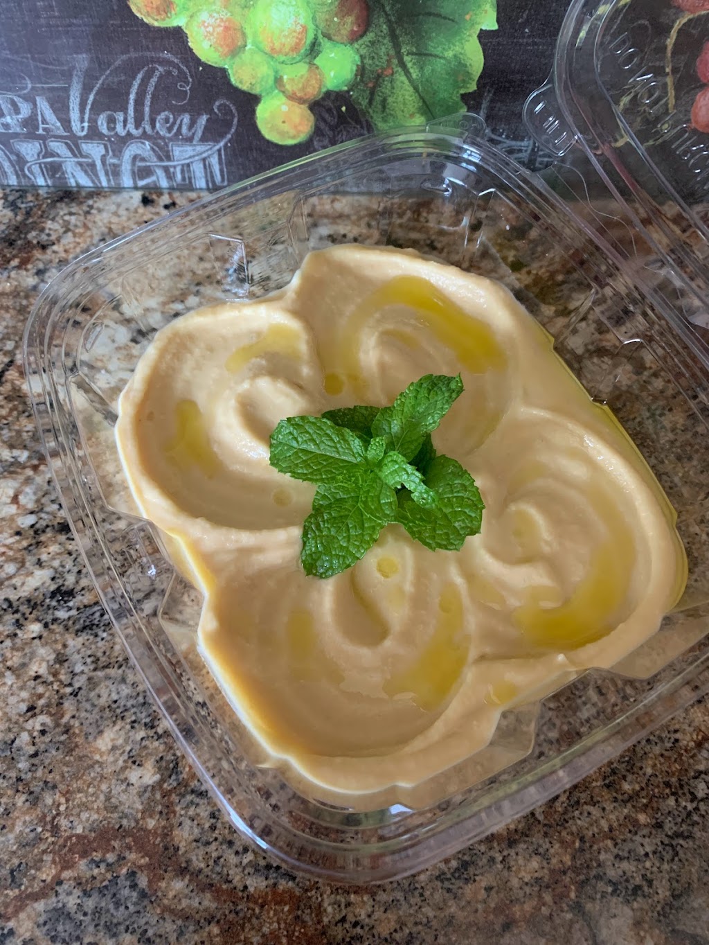 Hummus with oil